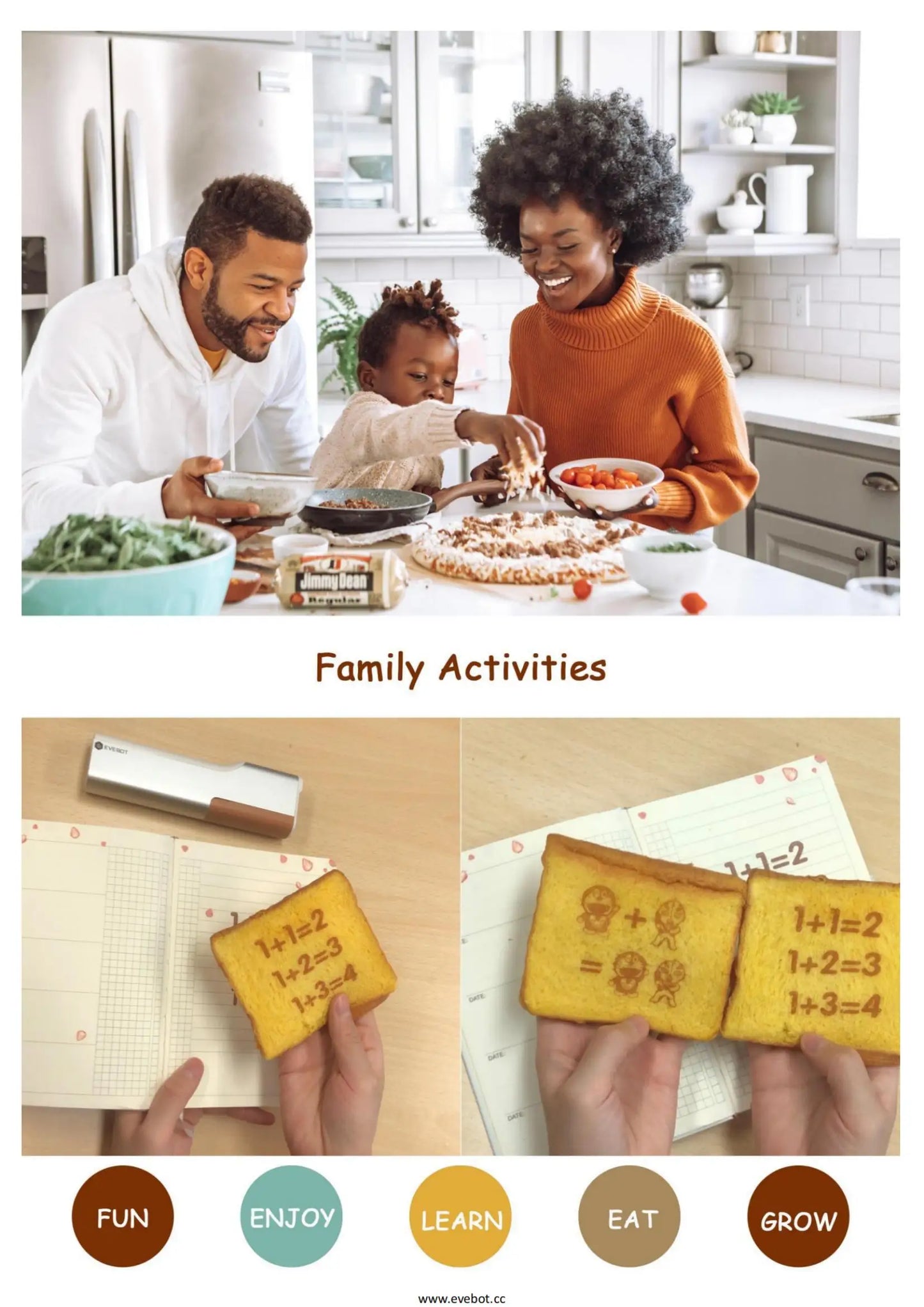 EVEBOT Handheld Food Printer PrintLab APP Print Range 26*100MM Coffee Pattern Portable Printpen DIY Custom Printing On Foodstuff