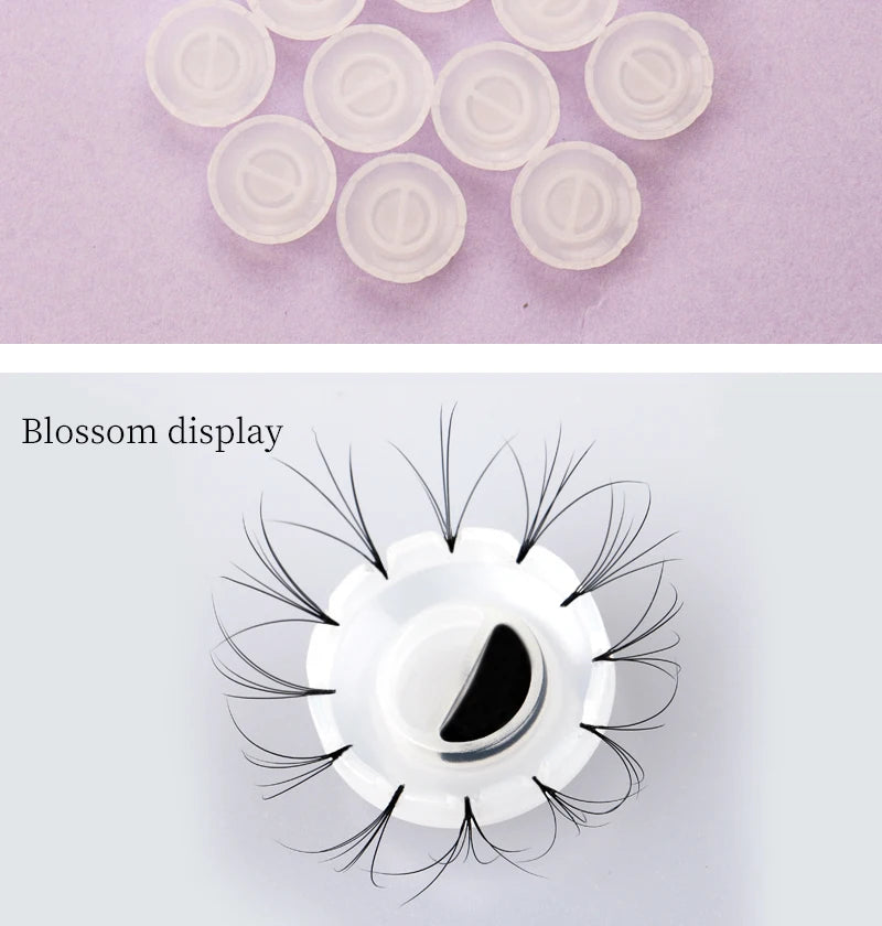 100pcs Disposable Eyelash Cup Holder Lashes Glue Holder Plastic Stand Quick Flowering For Eyelash Extension Makeup Tools
