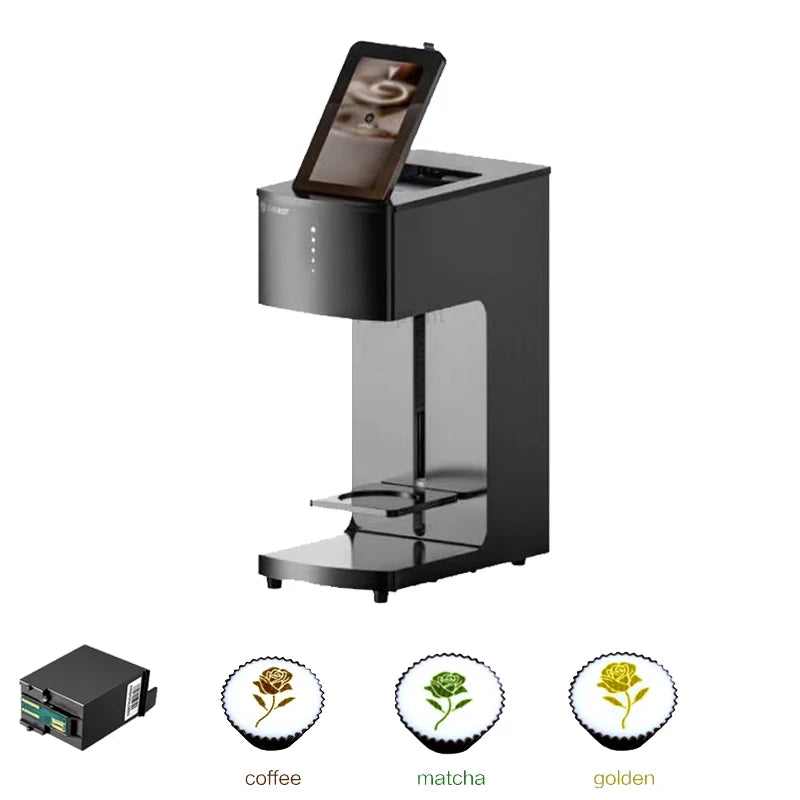 Evebot Coffee Printer Automatic 3d Latte Machine One-Touch Operation DIY Printing Photo printer On Food like Cake Bread Coffee