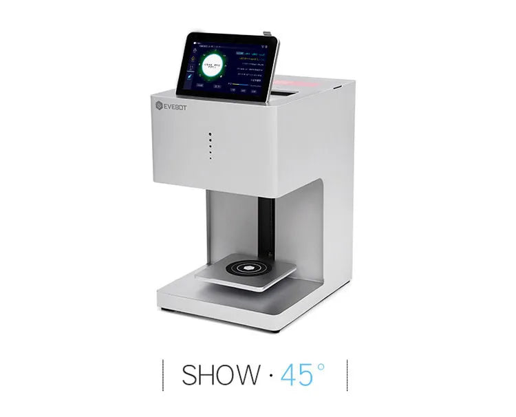 Evebot Coffee Printer Automatic 3d Latte Machine One-Touch Operation DIY Printing Photo printer On Food like Cake Bread Coffee
