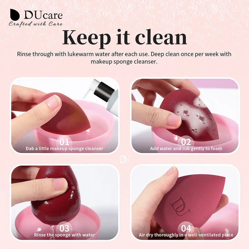 DUcare Water Drop Makeup Sponge Professional Cosmetic Puff For Foundation Concealer BB cream Blending Egg Sponge Makeup Tools