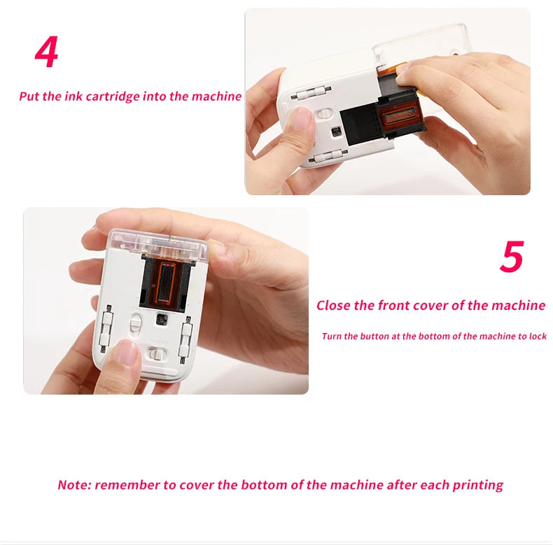 Mini Handheld Food Printer Edible Ink Portable Inkjet Pen Print Custom DIY Bread Coffee Fruit Cookies Coffee Latter Printing