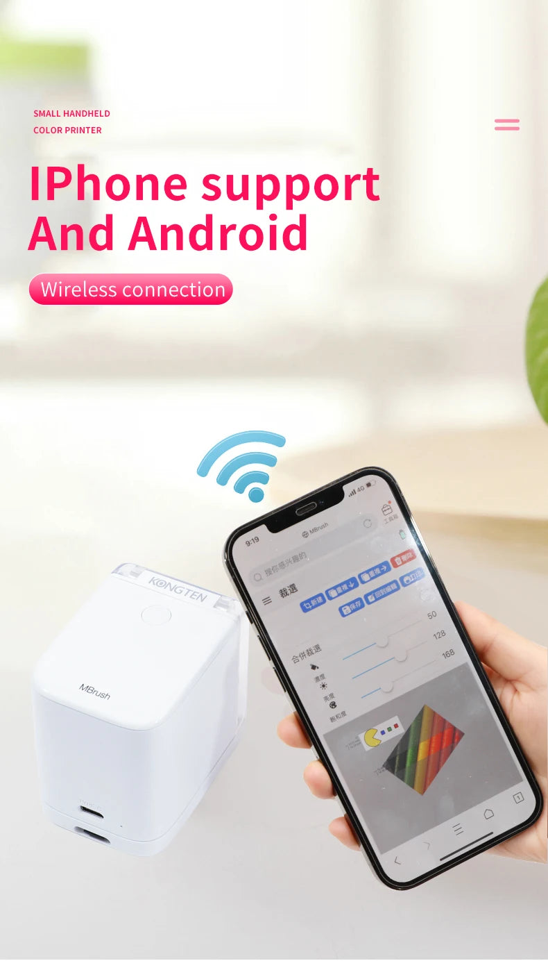 Mini Handheld Food Printer Edible Ink Portable Inkjet Pen Print Custom DIY Bread Coffee Fruit Cookies Coffee Latter Printing