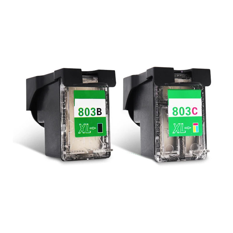 vilaxh HP803 Cartridge For Refillable Edibel Ink Cartridge For Coffee Printer For HP 803BK 803 Color