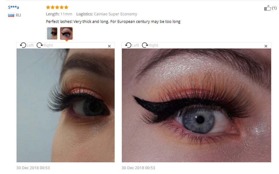 LANJINGLIN 3 pairs 29 styles 3D Faux Mink Hair Soft False Eyelashes Fluffy Wispy Thick Lashes Handmade Lash Eye Makeup Tools X11
