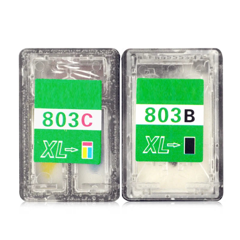 vilaxh HP803 Cartridge For Refillable Edibel Ink Cartridge For Coffee Printer For HP 803BK 803 Color