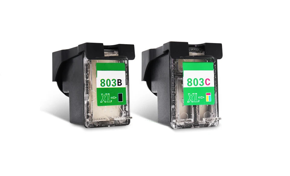 vilaxh HP803 Cartridge For Refillable Edibel Ink Cartridge For Coffee Printer For HP 803BK 803 Color