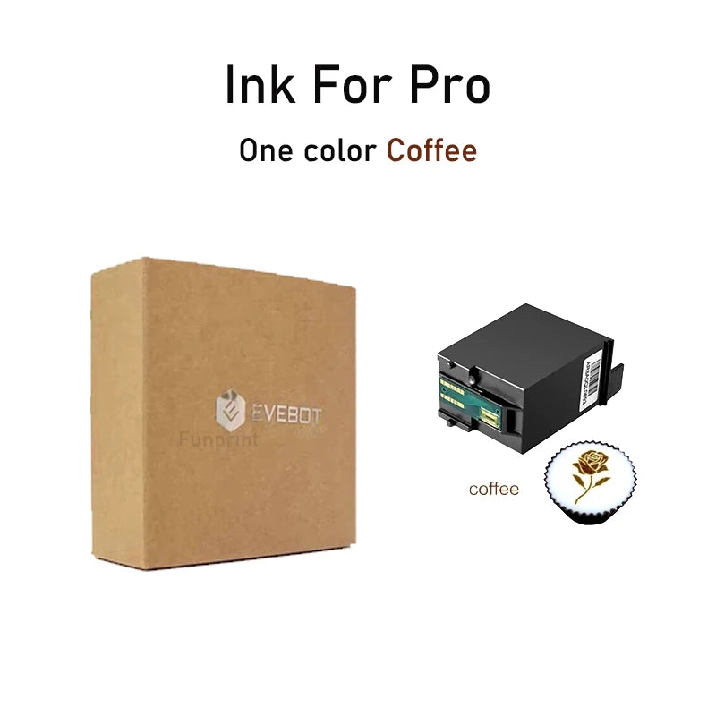Evebot Coffee Printer Automatic 3d Latte Machine One-Touch Operation DIY Printing Photo printer On Food like Cake Bread Coffee