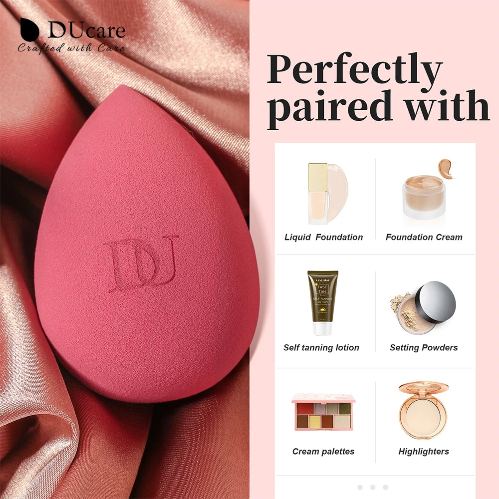 DUcare Water Drop Makeup Sponge Professional Cosmetic Puff For Foundation Concealer BB cream Blending Egg Sponge Makeup Tools