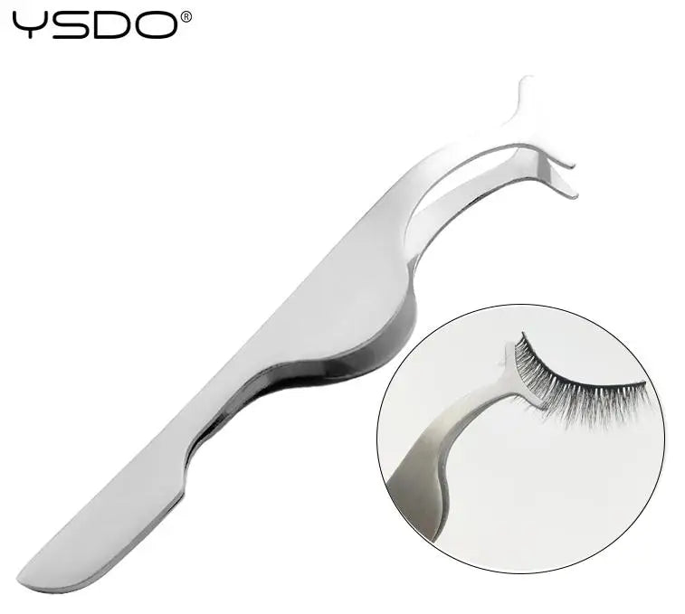 ysdo 1pc false lashes tweezers fake eye lash Applicator makeup tools auxiliary curler mink eyelashes professional tweezer Tool