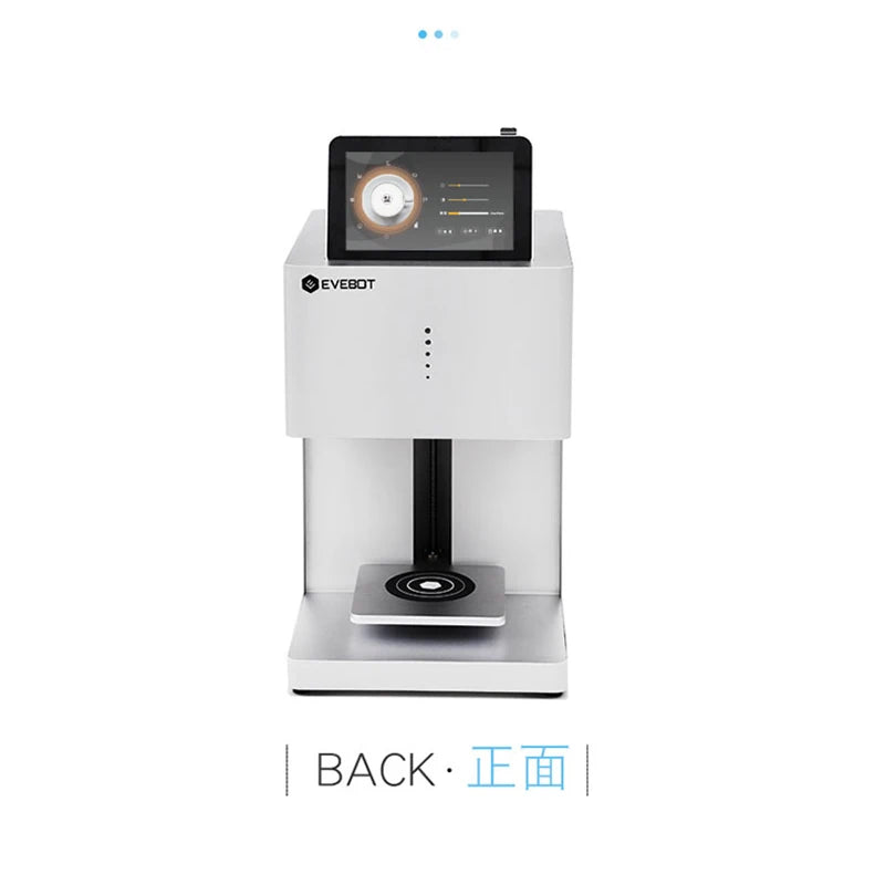 Evebot Coffee Printer Automatic 3d Latte Machine One-Touch Operation DIY Printing Photo printer On Food like Cake Bread Coffee