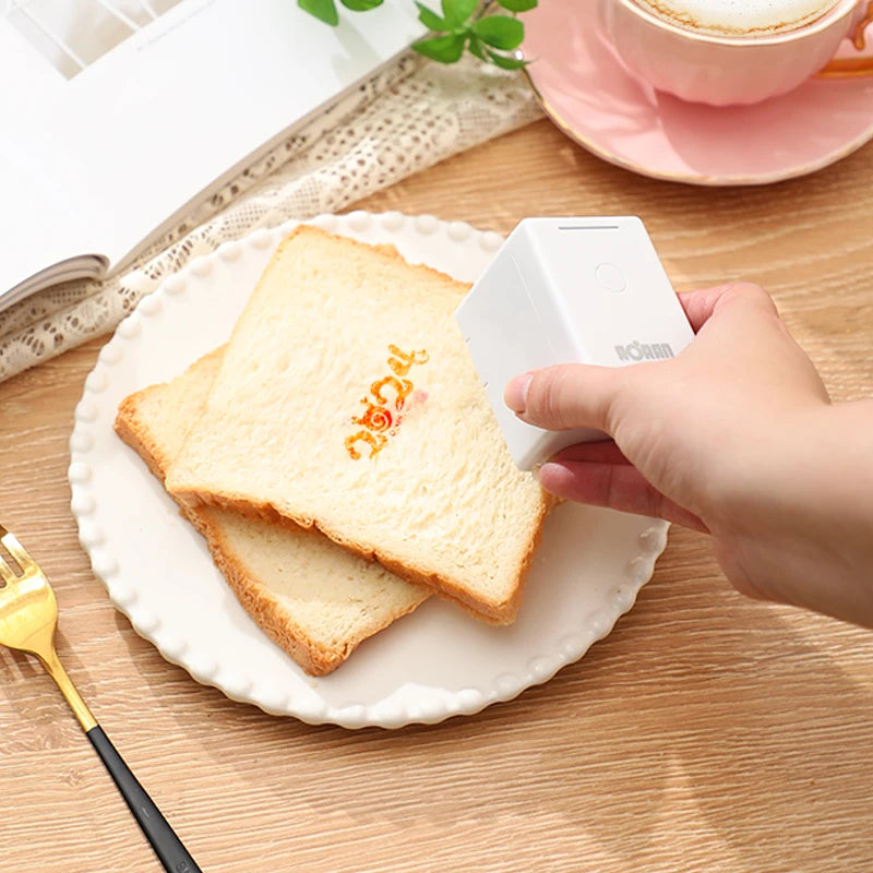 Food Coffee Printer Mobile Color Mini Handheld Printer Edible Ink Food Printing WIFI PrinCube Hand Inkjet