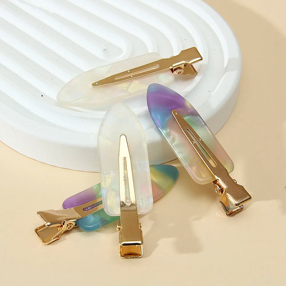 4PCS/LOT Women Hair Clips Side Bangs Fix Fringe Barrette Makeup Tools Hair Accessories Female Ladies Girls Headwear Hairpin