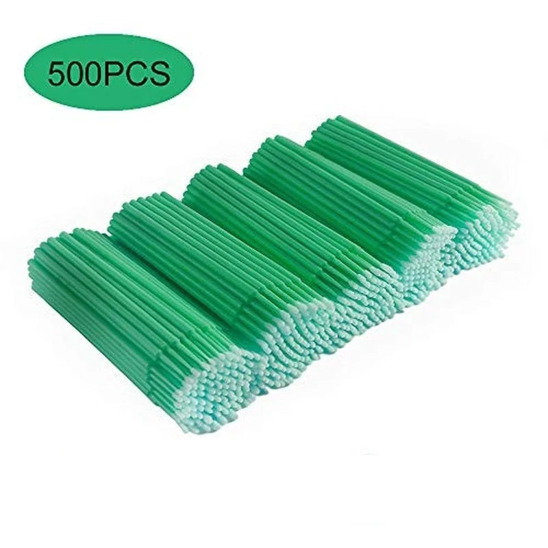 500pcs/lot Disposable Applicator Micro Brushes for Eyelash Extension Lash Cleaning Brushes Lip Brush Sticks Makeup Tools