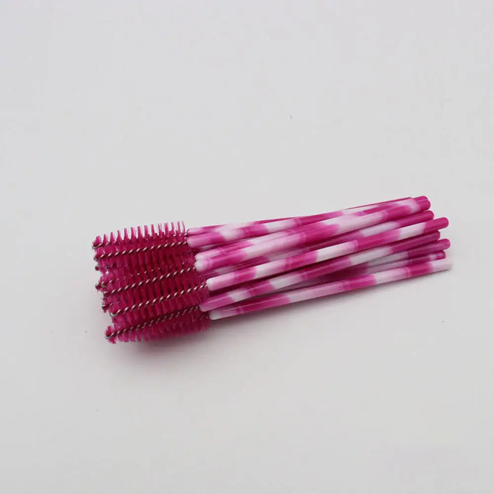 50pcs Professional Bamboo Handle Disposable Eyelash Brushes Eyebrow Extension Mascara Wands Applicator Women Female Makeup Tools