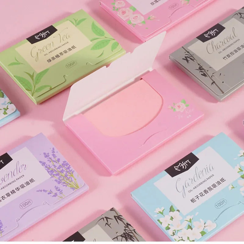 5 Box Matte Face Wipes Oil Control Oil-absorbing Face Cleaning Beauty Makeup Tools Accessories Facial Oil Blotting Sheets Paper