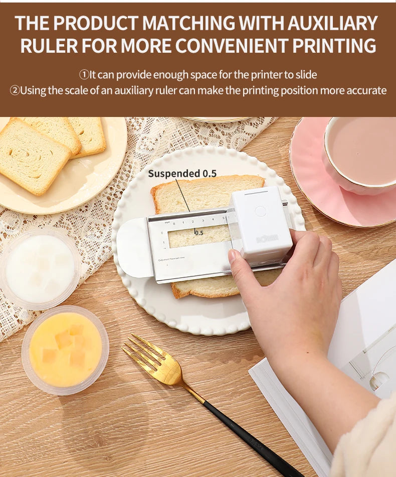 Food Coffee Printer Mobile Color Mini Handheld Printer Edible Ink Food Printing WIFI PrinCube Hand Inkjet