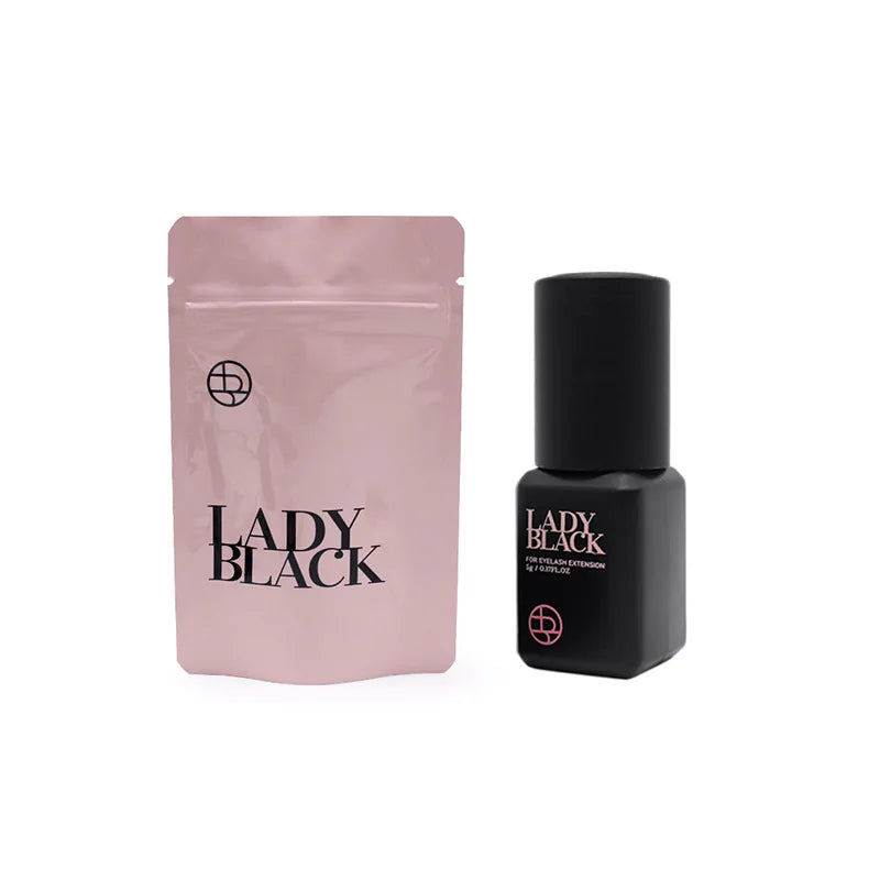 1 Bottle Korea Lady Black Glue for Eyelash Extensions 5ml Original Professional False Lash Adhesive Suppliers Makeup Tools Shop