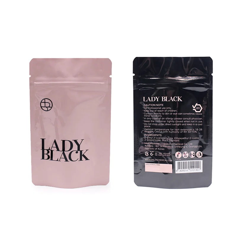 1 Bottle Korea Lady Black Glue for Eyelash Extensions 5ml Original Professional False Lash Adhesive Suppliers Makeup Tools Shop