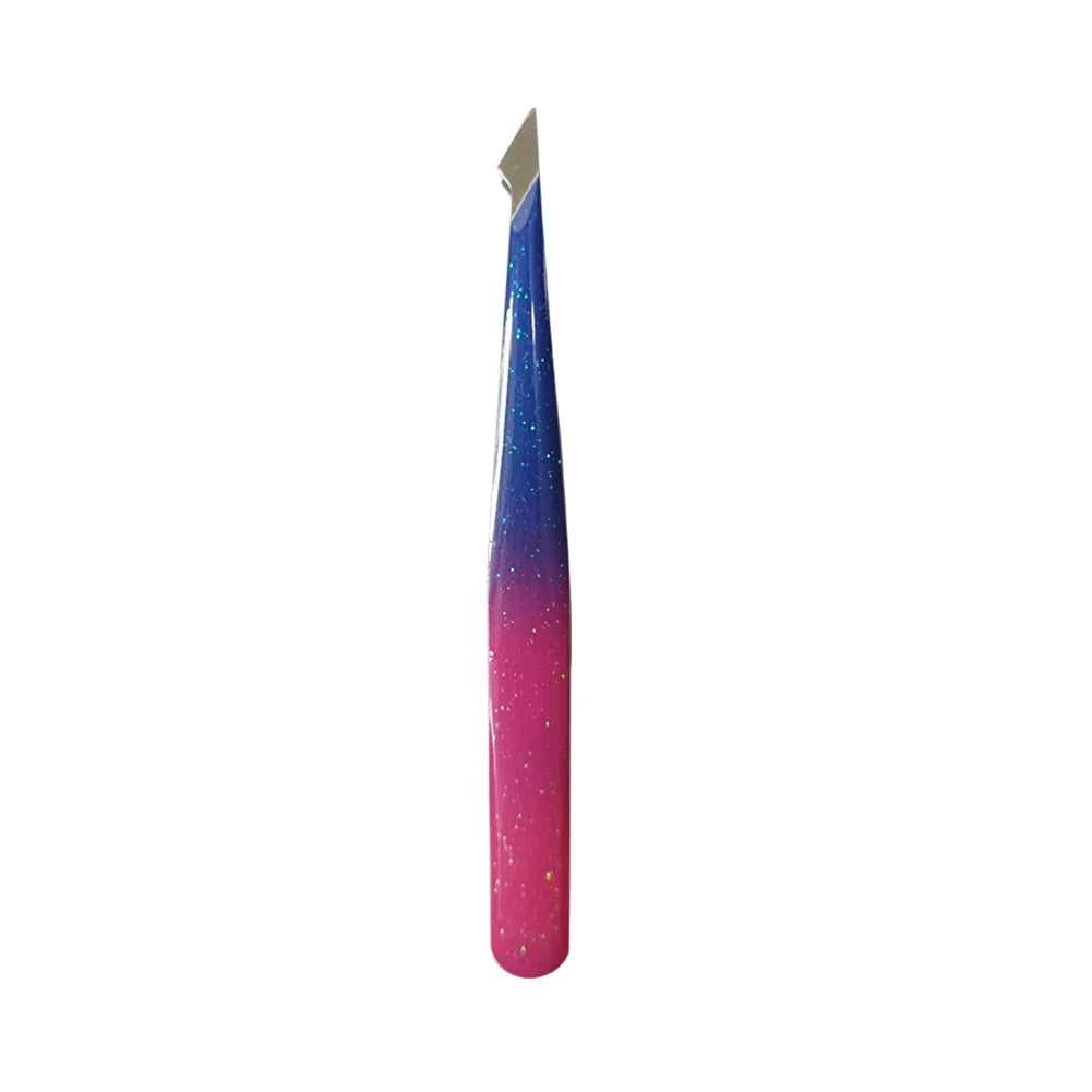 4 Styles Precision Eyebrow Tweezers Stainless Steel Fine Hairs Puller Flat Slant Tip Eye Brow Clips Hair Removal Makeup Tools
