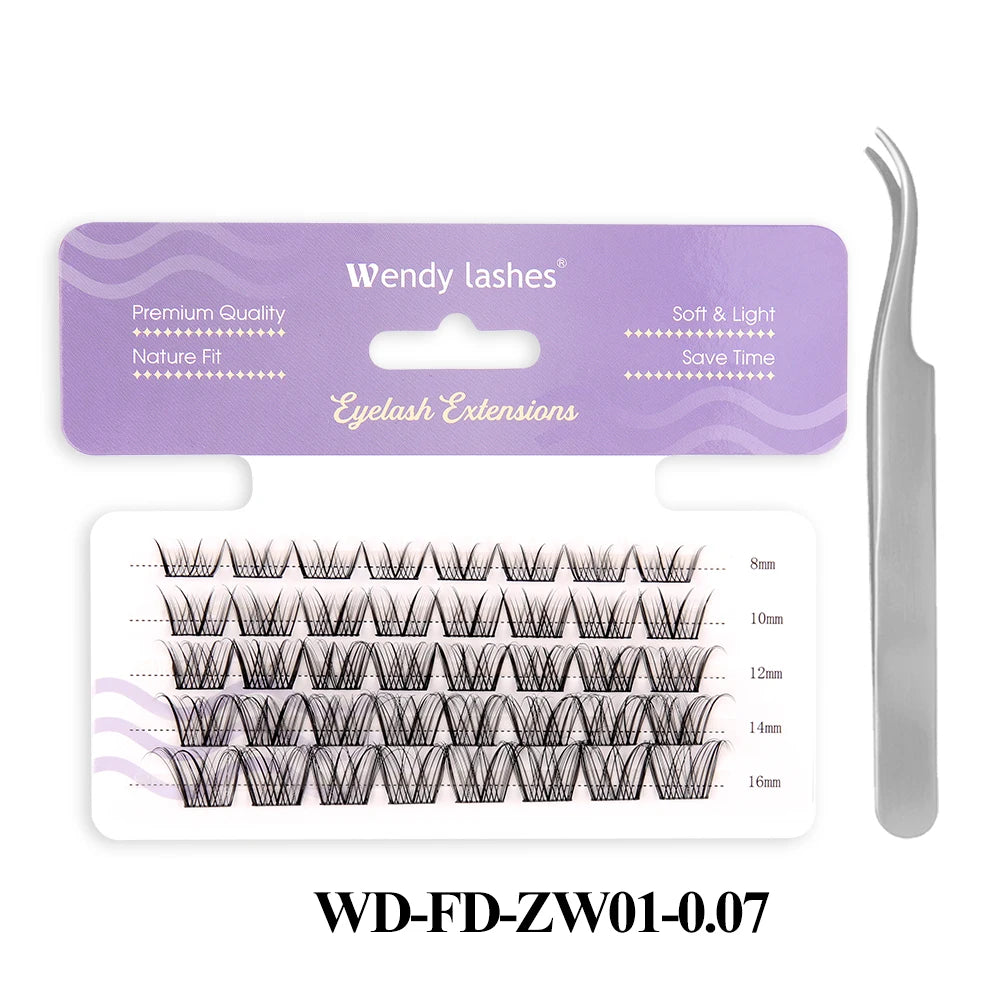 Lash Extension Kit 240pcs 30D/40D/60D/80D Bond and Seal Makeup tools DIY for gluing Lashes Gluing Glue Accessories DIY Lash KIT