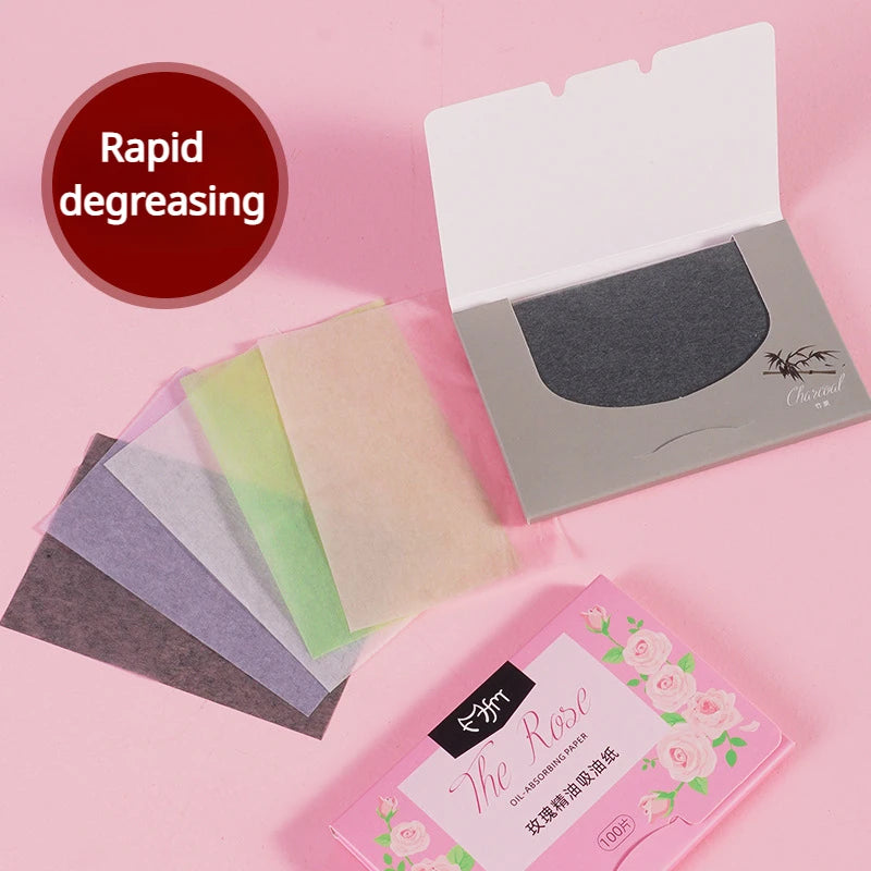 5 Box Matte Face Wipes Oil Control Oil-absorbing Face Cleaning Beauty Makeup Tools Accessories Facial Oil Blotting Sheets Paper