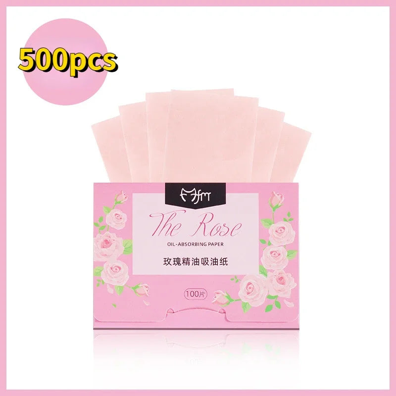 5 Box Matte Face Wipes Oil Control Oil-absorbing Face Cleaning Beauty Makeup Tools Accessories Facial Oil Blotting Sheets Paper