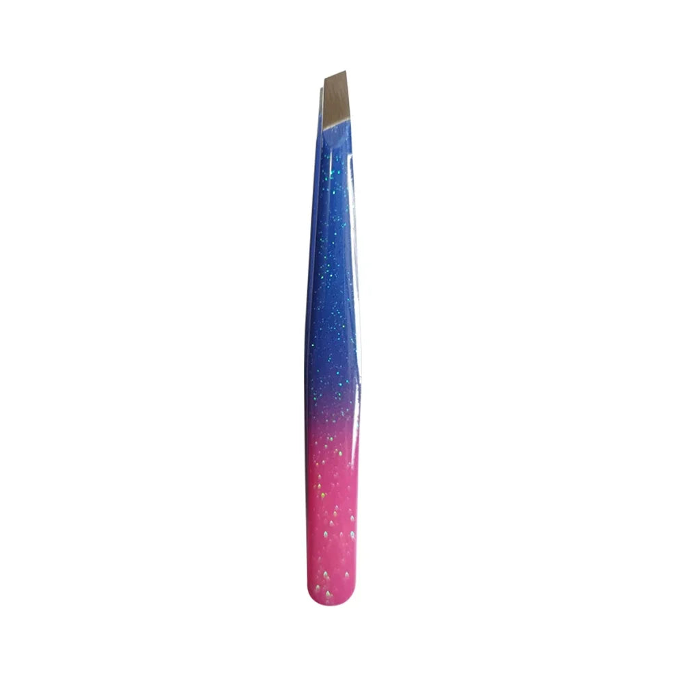 4 Styles Precision Eyebrow Tweezers Stainless Steel Fine Hairs Puller Flat Slant Tip Eye Brow Clips Hair Removal Makeup Tools