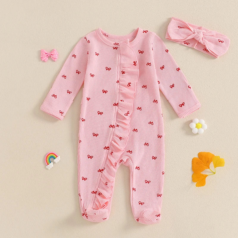 Adorable Baby Girl 3Pcs Summer Set Floral Sleeveless Romper with Matching Headband and Sandals Infant Outfit Set