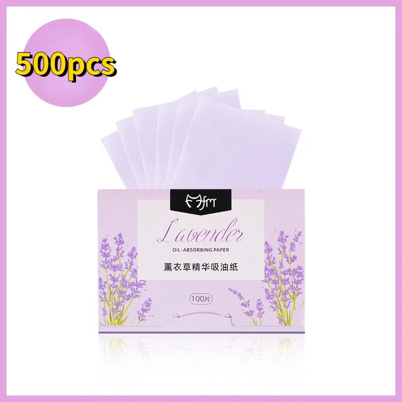 5 Box Matte Face Wipes Oil Control Oil-absorbing Face Cleaning Beauty Makeup Tools Accessories Facial Oil Blotting Sheets Paper