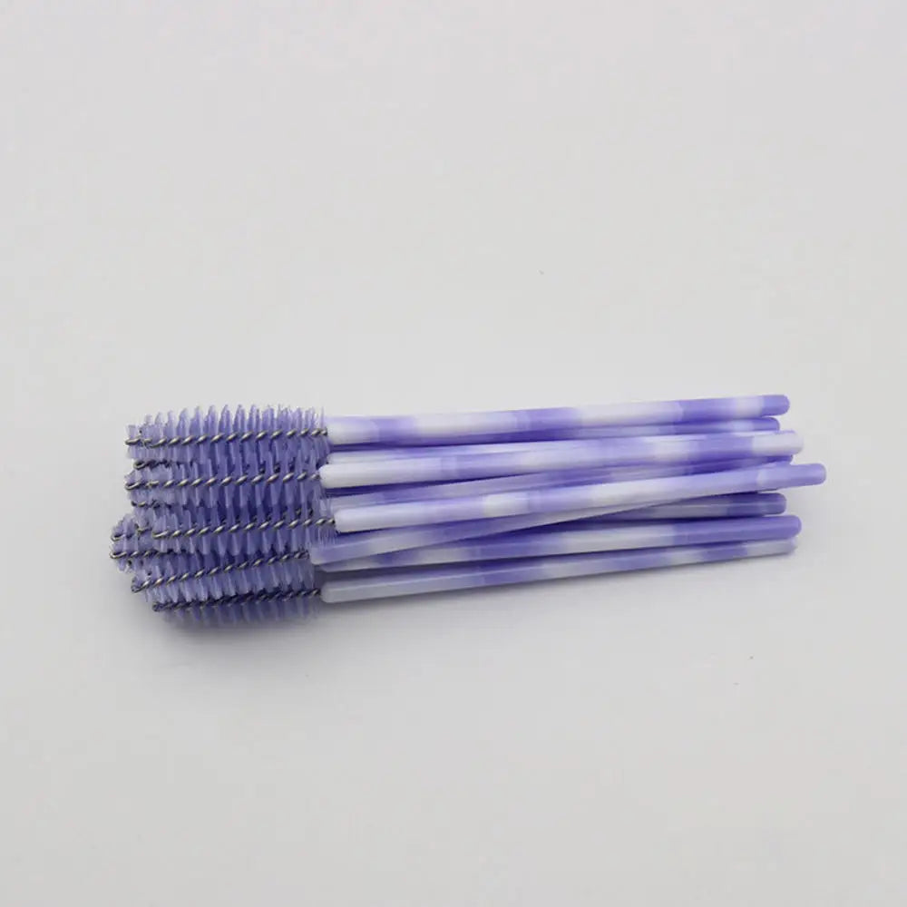 50pcs Professional Bamboo Handle Disposable Eyelash Brushes Eyebrow Extension Mascara Wands Applicator Women Female Makeup Tools
