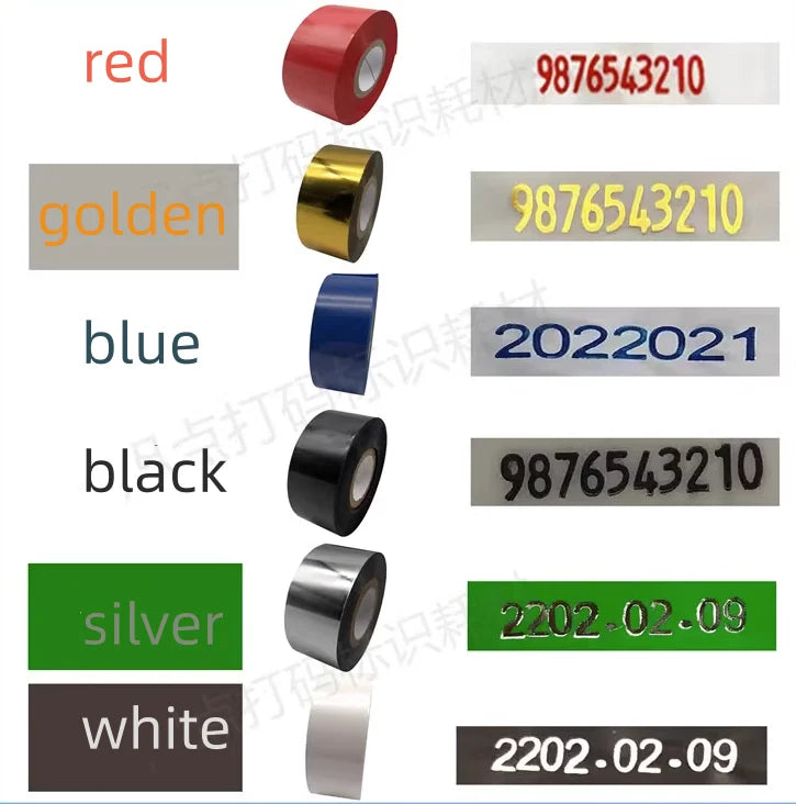 Thermal printer ribbon ink thermal transfer circular black belt code belt LC1