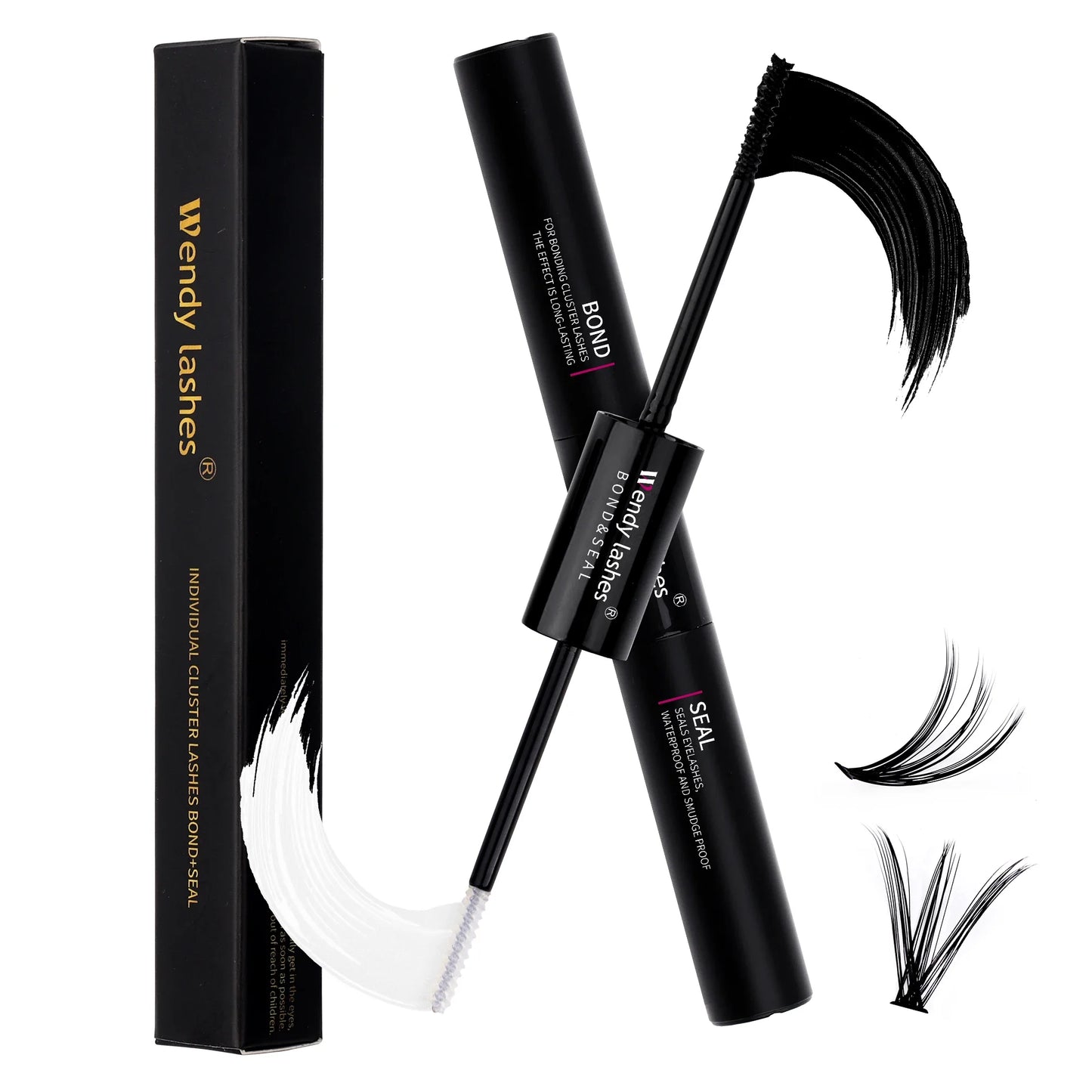 Lash Extension Kit 240pcs 30D/40D/60D/80D Bond and Seal Makeup tools DIY for gluing Lashes Gluing Glue Accessories DIY Lash KIT