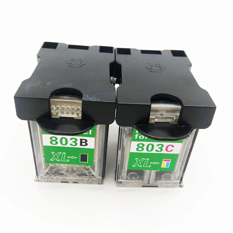 vilaxh HP803 Cartridge For Refillable Edibel Ink Cartridge For Coffee Printer For HP 803BK 803 Color