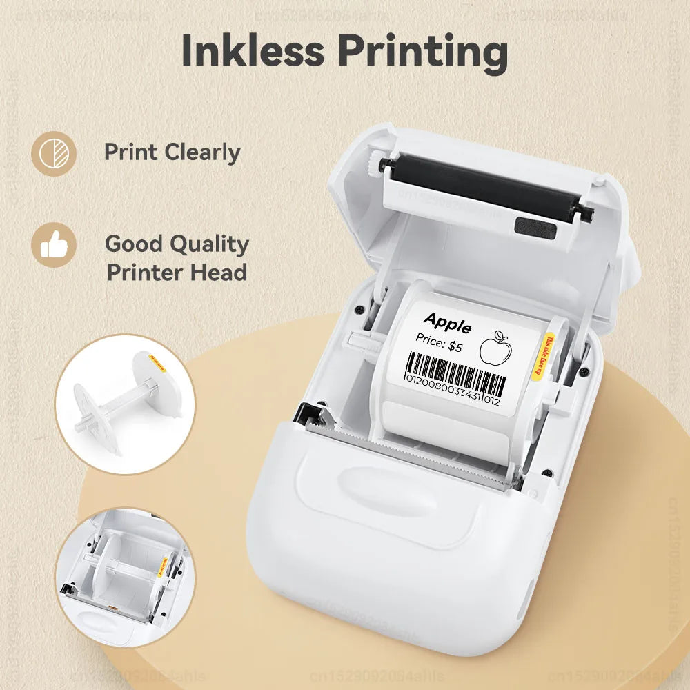 P50 Mini Portable Thermal Label Printer Similar as B1 B21 Marklife P50 E210 M110 Label Maker DIY Pattern Barcode QR Code Sticker