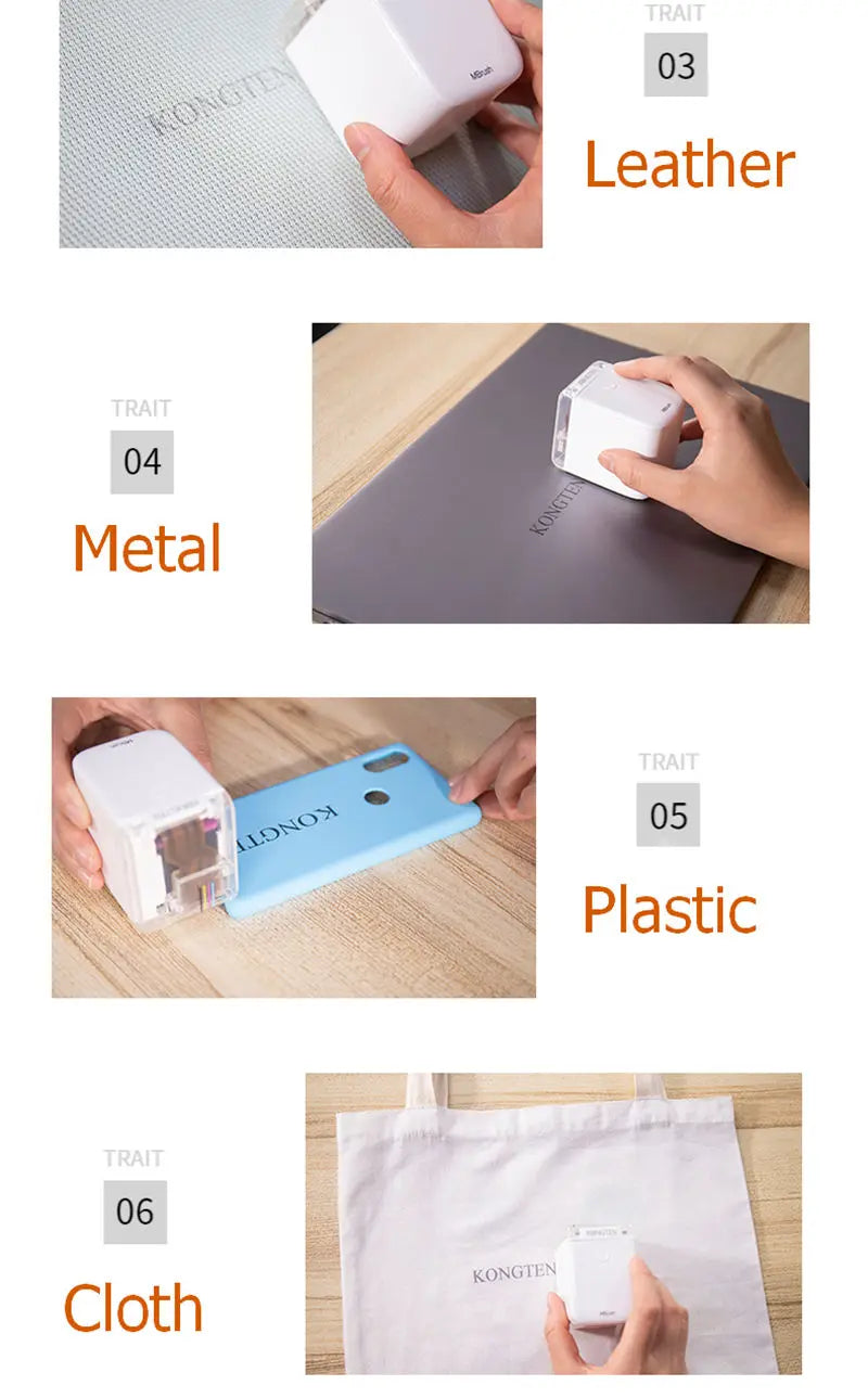 Mbrush Mini Portable Pattern Printer Handheld Color Inkjet Printer Tattoo Printer Cake Macaron Coffee DIY Pattern Printing