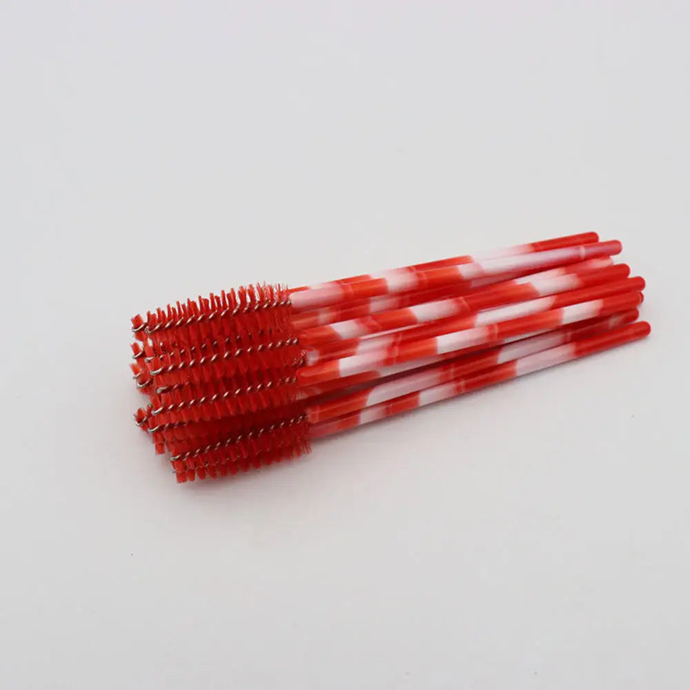 50pcs Professional Bamboo Handle Disposable Eyelash Brushes Eyebrow Extension Mascara Wands Applicator Women Female Makeup Tools