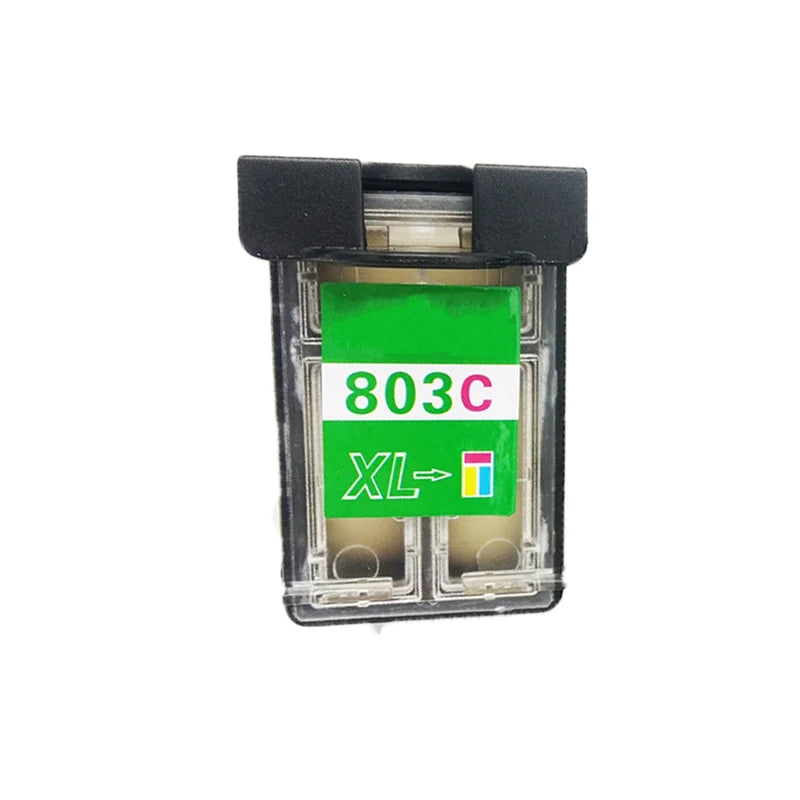 vilaxh HP803 Cartridge For Refillable Edibel Ink Cartridge For Coffee Printer For HP 803BK 803 Color