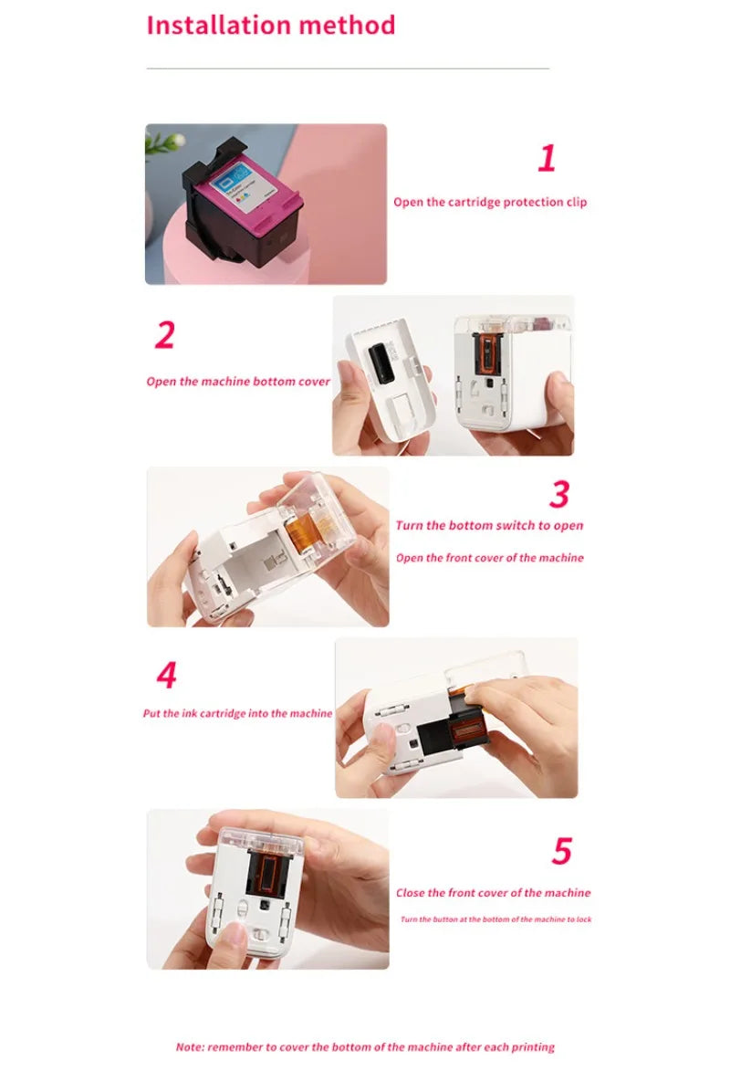 Mbrush Mini Portable Pattern Printer Handheld Color Inkjet Printer Tattoo Printer Cake Macaron Coffee DIY Pattern Printing