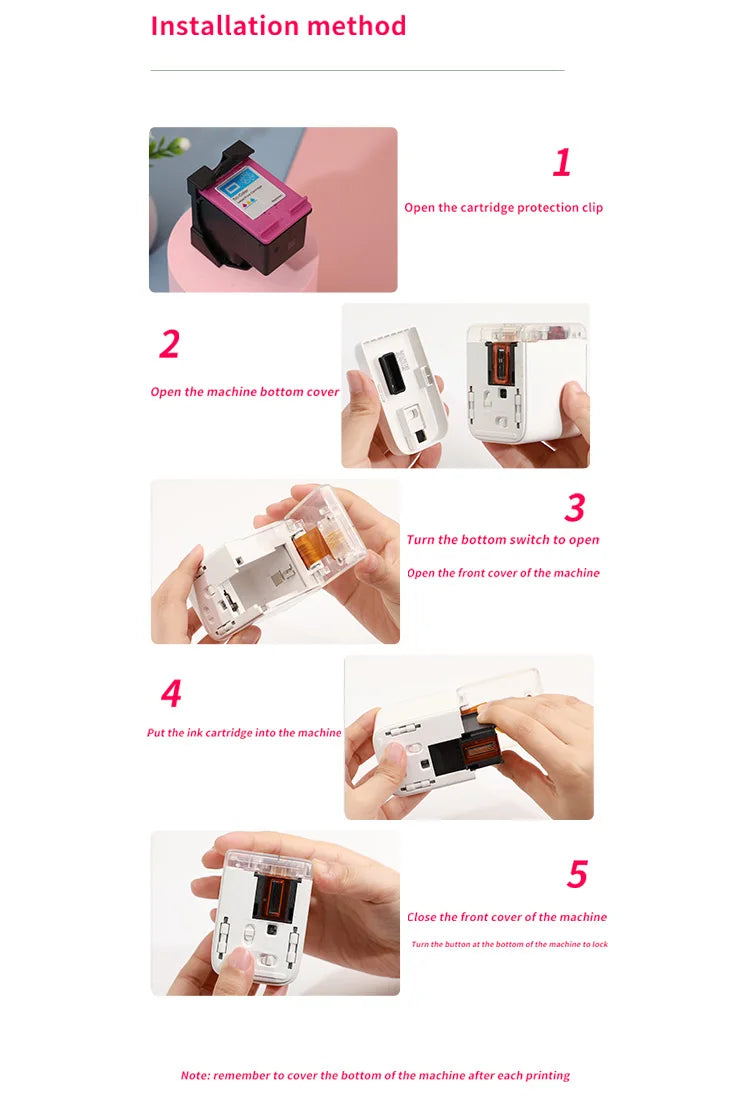 Kongten Mbrush Mini Color Printer Replacement Cartridge Handheld Black Coffee Color Food Cartridge Inedible Cartridge Logo Ink