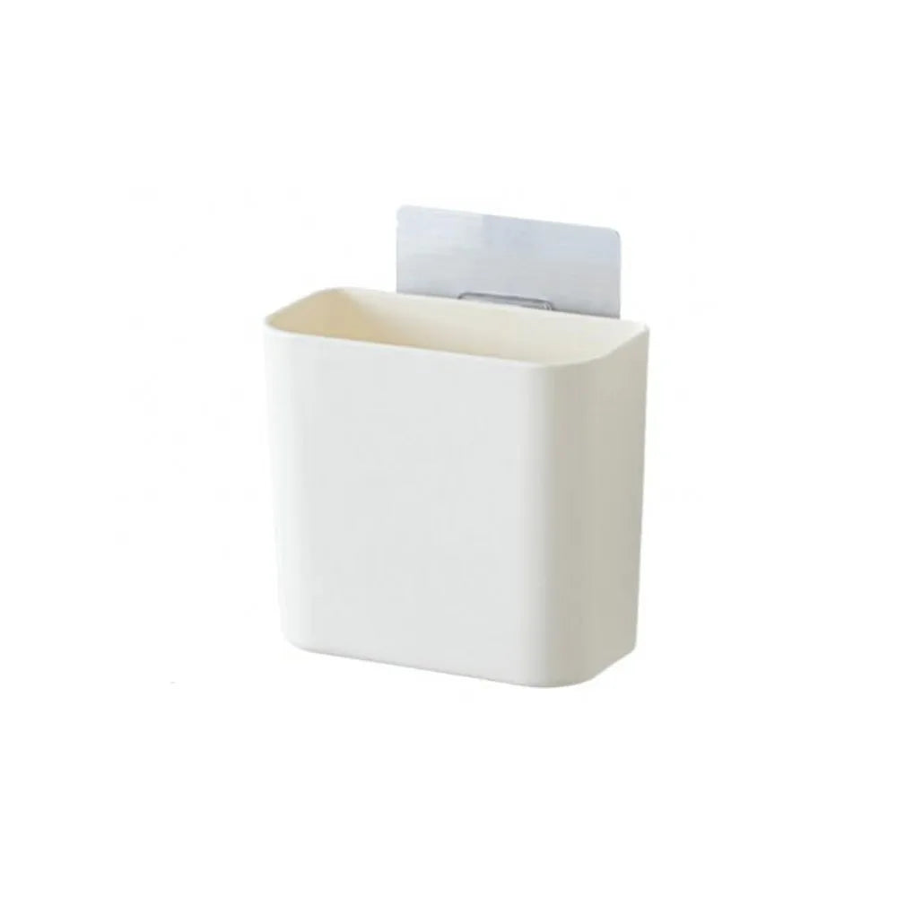 Bathroom Storage Box Wall Mounted Plastic Organizer Toothbrush Holder Makeup Tools Storage For Home Office