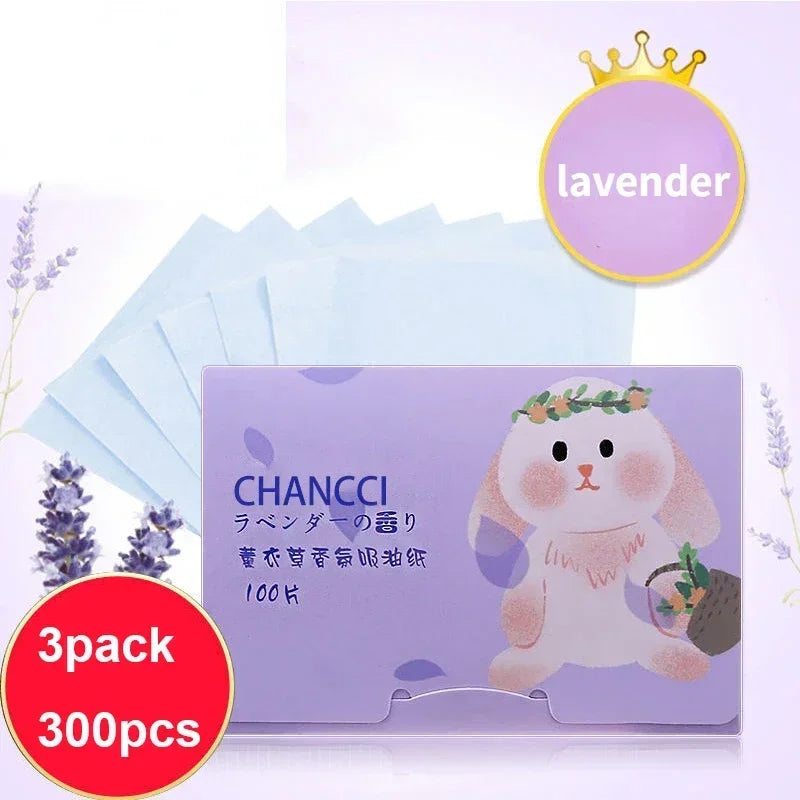 5 Box Matte Face Wipes Oil Control Oil-absorbing Face Cleaning Beauty Makeup Tools Accessories Facial Oil Blotting Sheets Paper