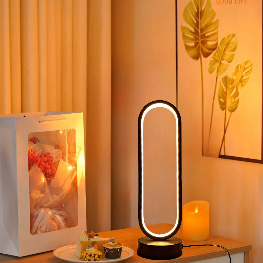 Black & White USB LED Dimming Night Lamp