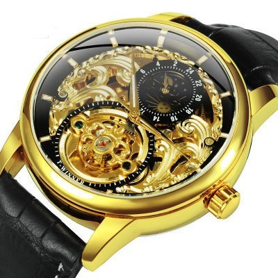 gold-shell-black-surface
