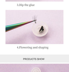 100pcs Disposable Eyelash Cup Holder  Lashes Glue Holder Plastic Stand Quick Flowering For Eyelash Extension Makeup Tools