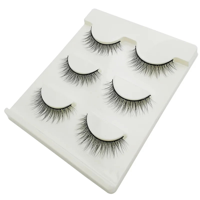 LANJINGLIN 3 pairs 29 styles 3D Faux Mink Hair Soft False Eyelashes Fluffy Wispy Thick Lashes Handmade Lash Eye Makeup Tools X11