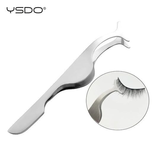ysdo 1pc false lashes tweezers fake eye lash Applicator makeup tools auxiliary  curler mink eyelashes professional tweezer Tool