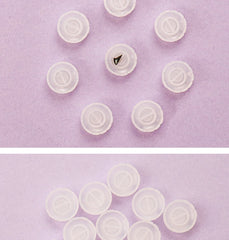 100pcs Disposable Eyelash Cup Holder  Lashes Glue Holder Plastic Stand Quick Flowering For Eyelash Extension Makeup Tools