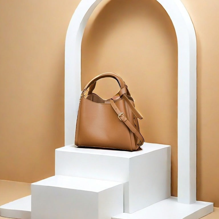 All-match Bag Women's Soft Cowhide Temperament Commute Crossbody Portable