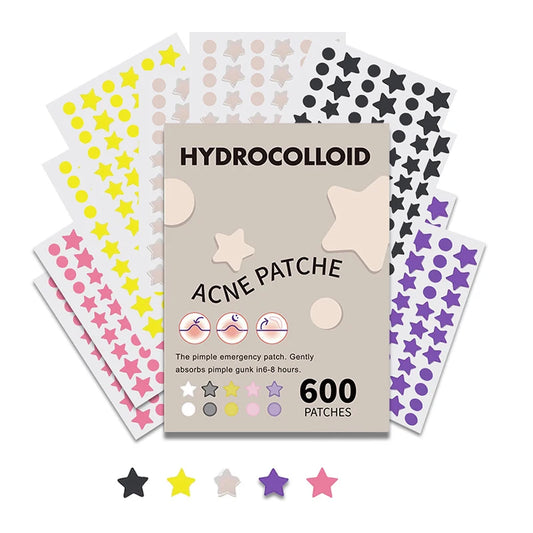 18-600pcs Star Pimple Patch Acne Colorful Invisible Acne Removal Skin Care Stickers Concealer Face Spot Beauty Makeup Tools